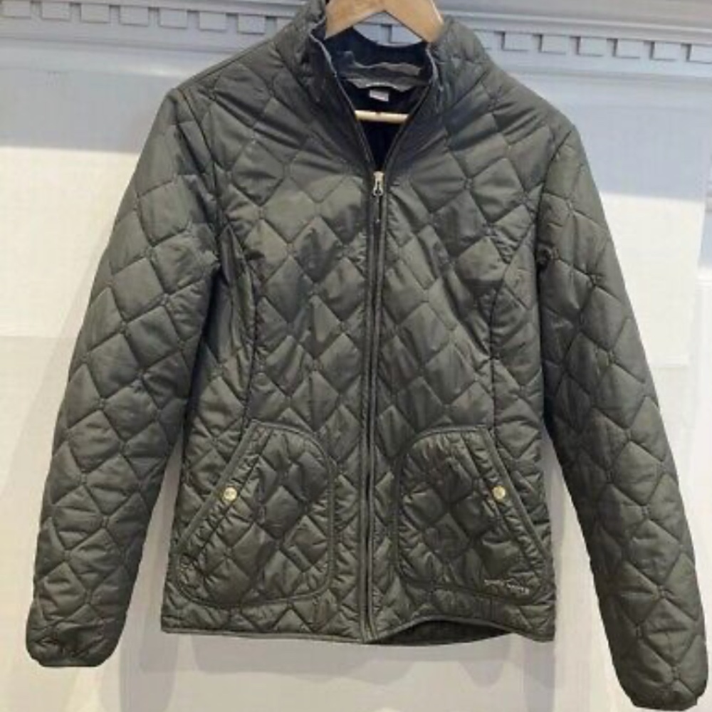 Eddie Bauer Green Quilted All Year Round Jacket